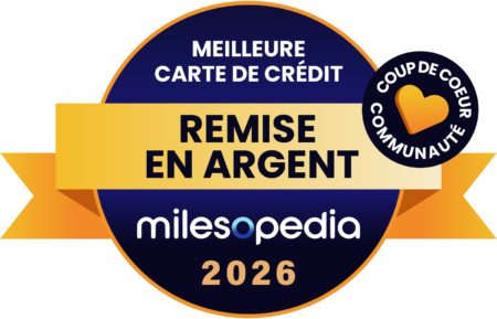 Palmares2026 Meilleure carte de crédit remise en argent Communauté