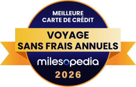 Palmares2026 Meilleure carte de crédit voyage sans frais annuels